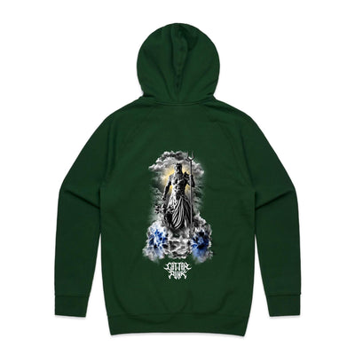 GOD WARRIOR - Mens Pocket Hoodie - BACK PRINT