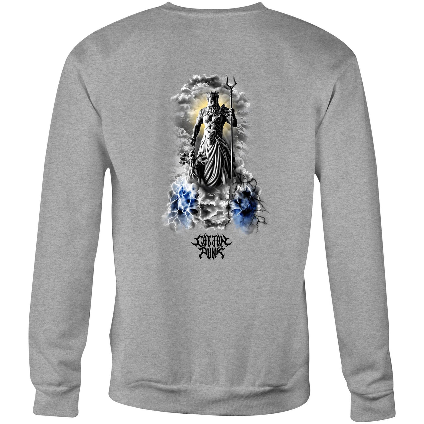 GOD WARRIOR - Mens Sweatshirt - BACK PRINT