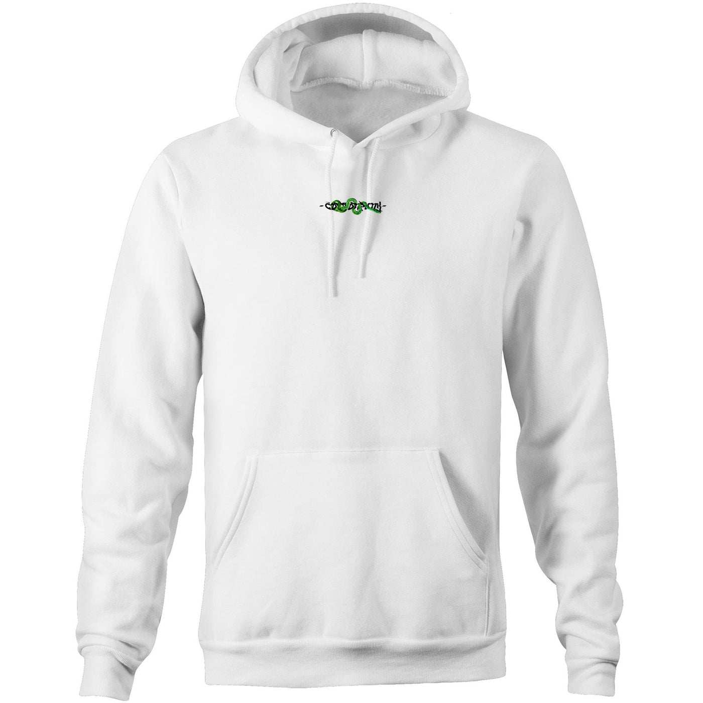 WARRIOR - Mens Pocket Hoodie - BACK PRINT