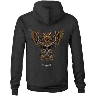 NIGHT HUNT - Mens Pocket Hoodie - BACK PRINT