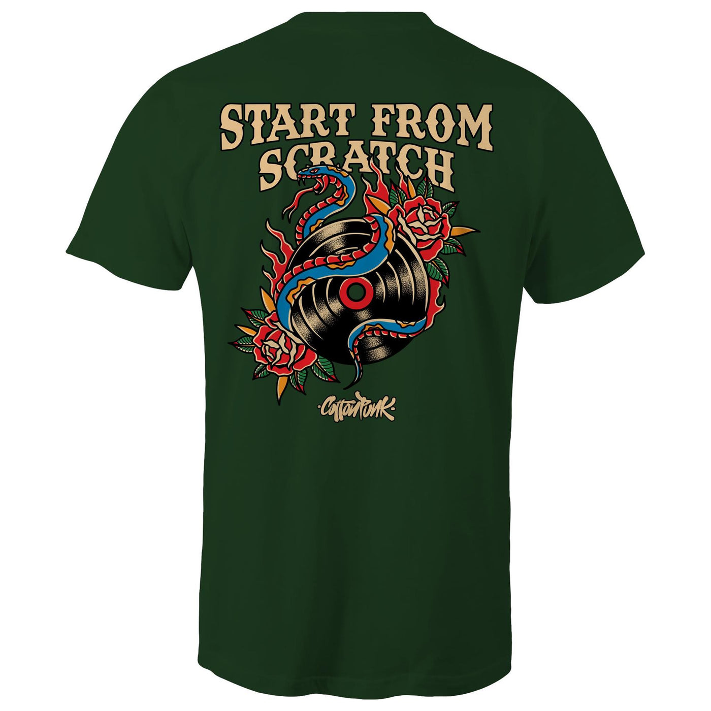 START FROM SCRATCH - Mens T-Shirt - BACK PRINT