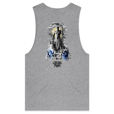 GOD WARRIOR - Mens Sleeveless T-Shirt - BACK PRINT