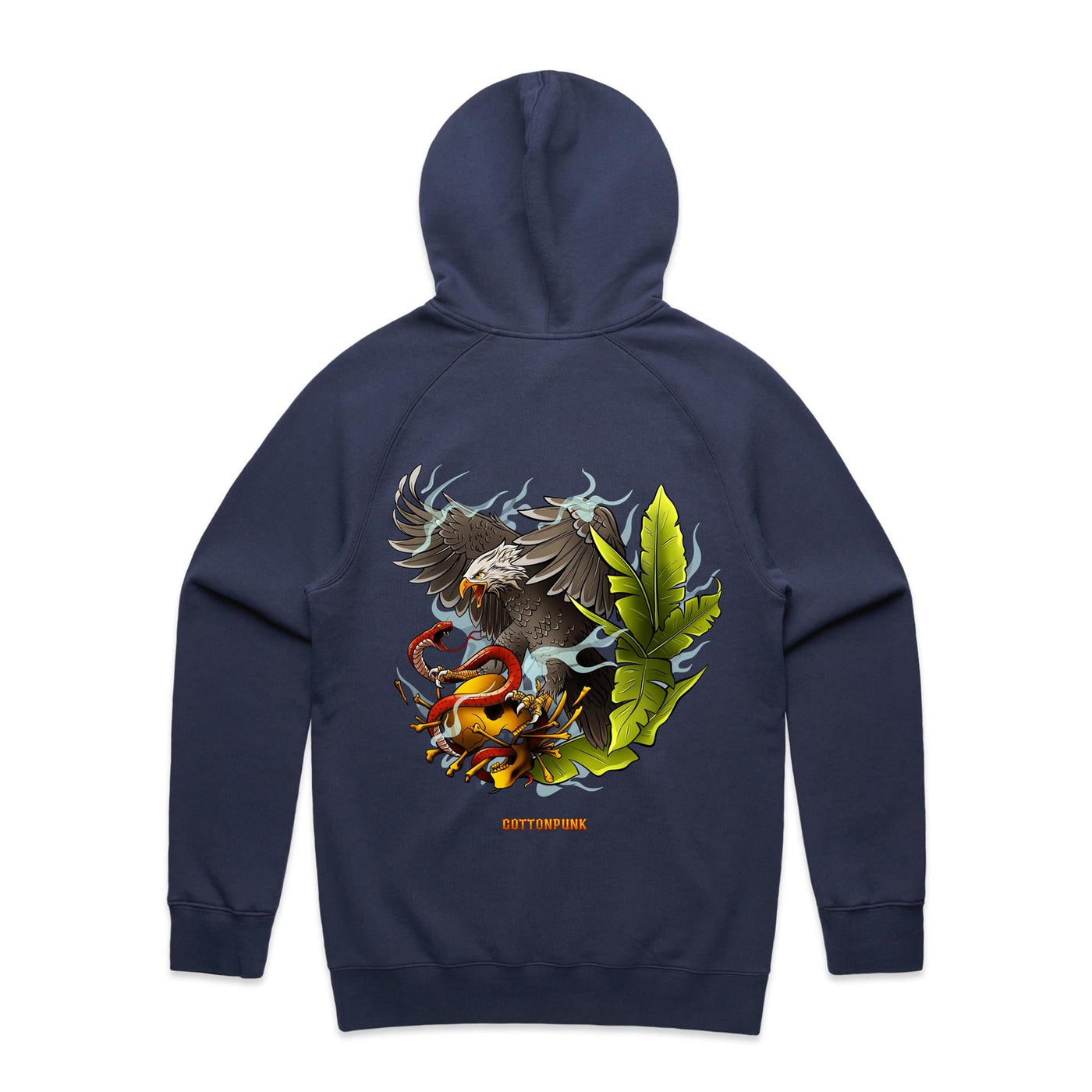 EAGLE - Mens Pocket Hoodie - BACK PRINT