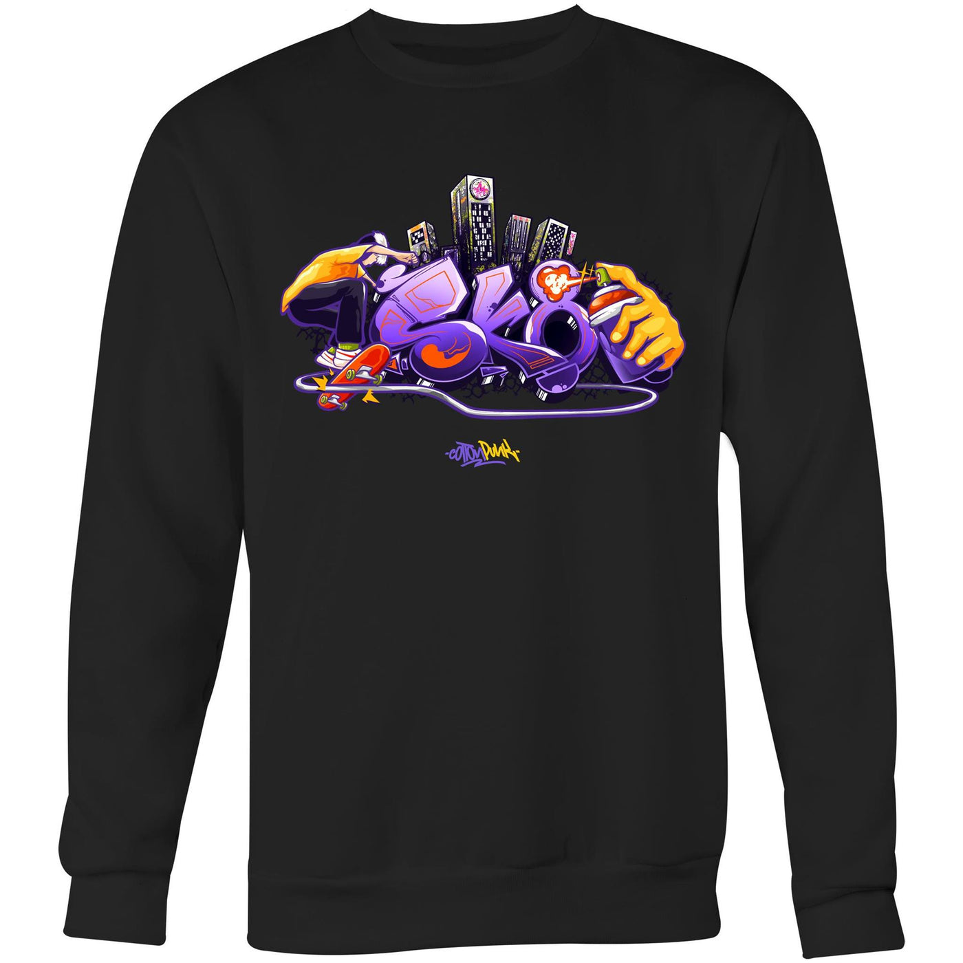 SK8 - Mens Sweatshirt - FRONT PRINT