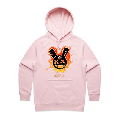 SUNDAZE (W) - Womens Pocket Hoodie - FRONT PRINT