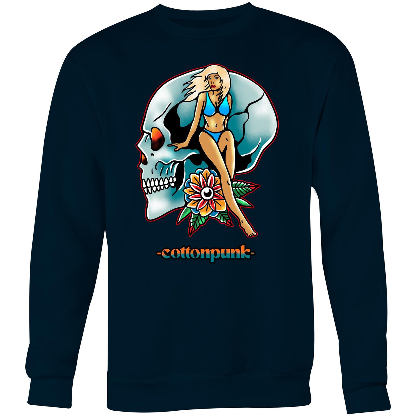 NEVER R.I.P (W) - Womens Sweatshirt - FRONT PRINT