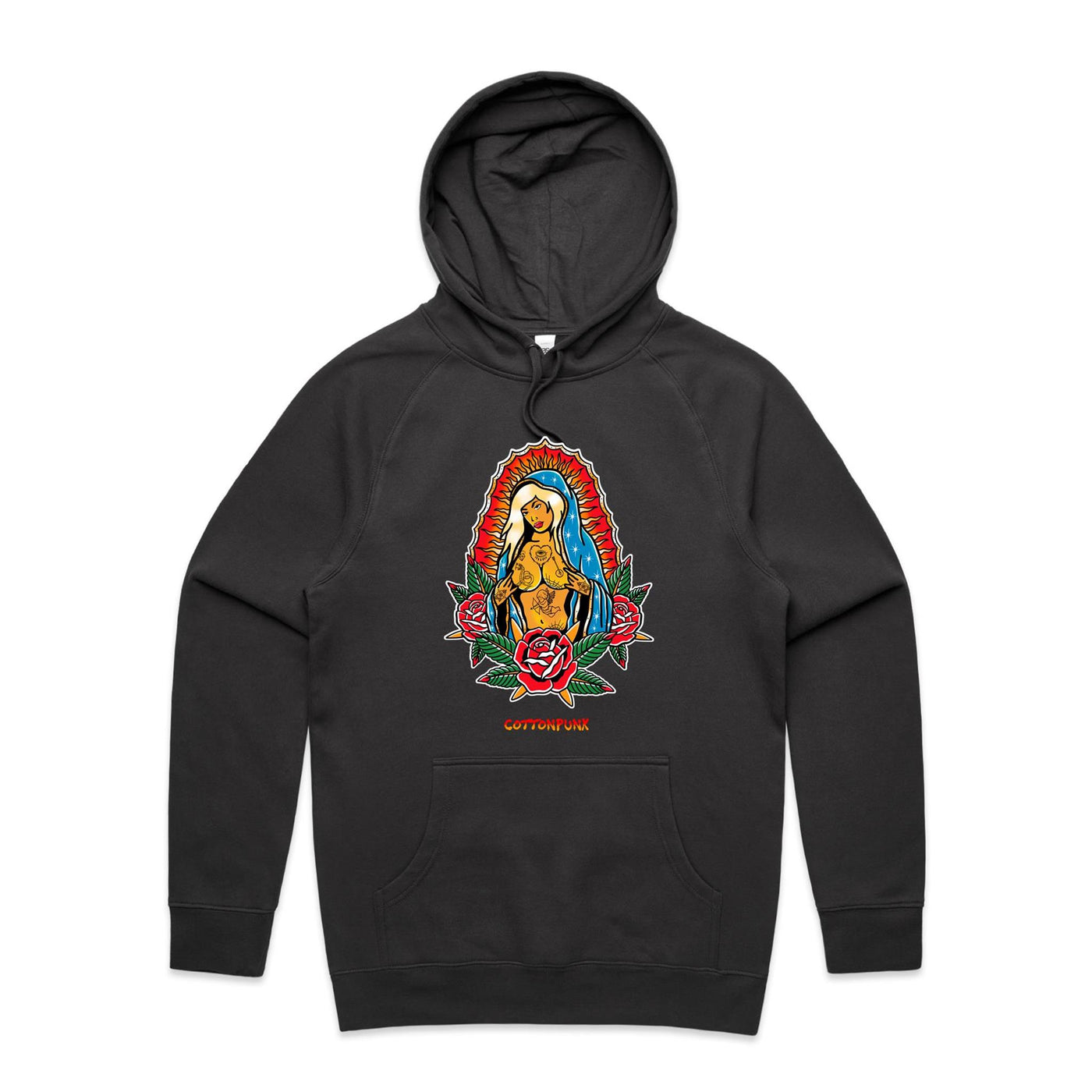 PRAY FOR BETTER TIMES - Mens Pocket Hoodie - FRONT PRINT