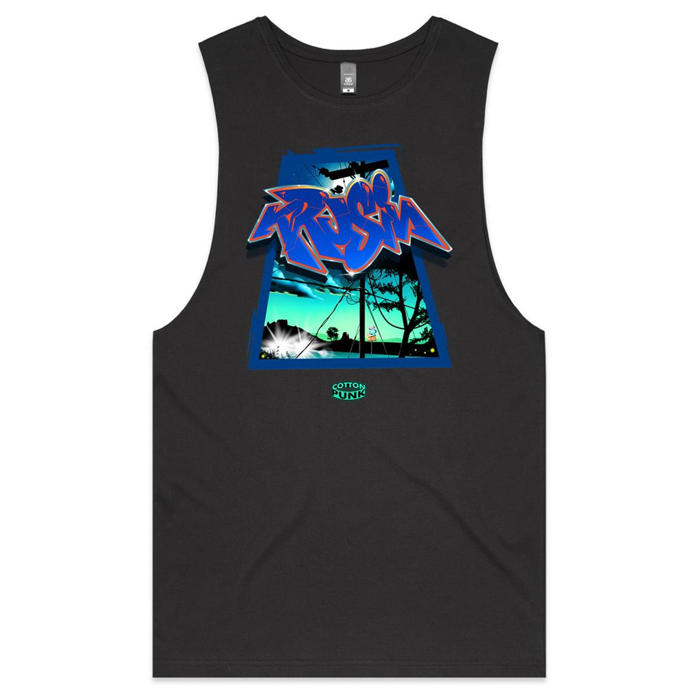 KRUSIN - Mens Sleeveless T-Shirt - FRONT PRINT