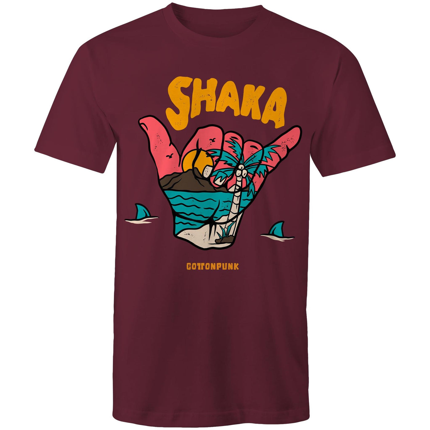 SHAKA - Mens T-Shirt - FRONT PRINT