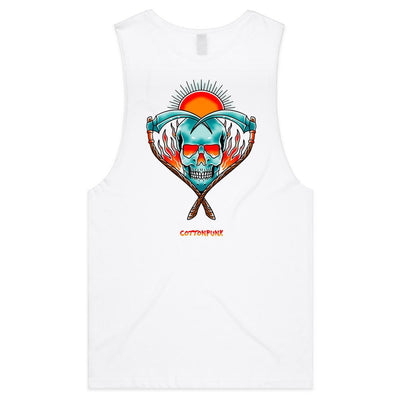 LOVE NEVER DIES - Mens Sleeveless T-Shirt - BACK PRINT