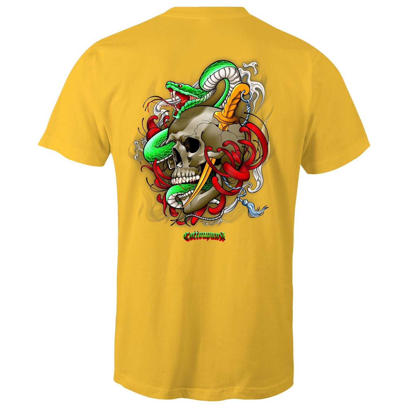 SNAKE - Mens T-Shirt - BACK PRINT