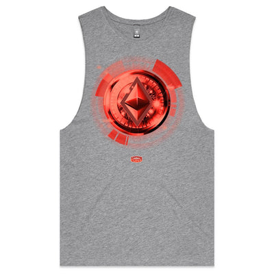 ETHEREUM IV - Mens Sleeveless T-Shirt - FRONT PRINT