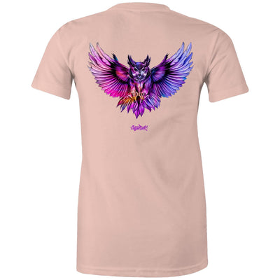 NIGHT HUNTER (W) - Womens T-Shirt - BACK PRINT