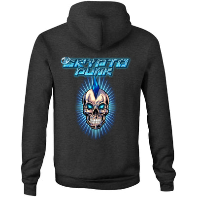 CRYPTO PUNK - Mens Pocket Hoodie - BACK PRINT