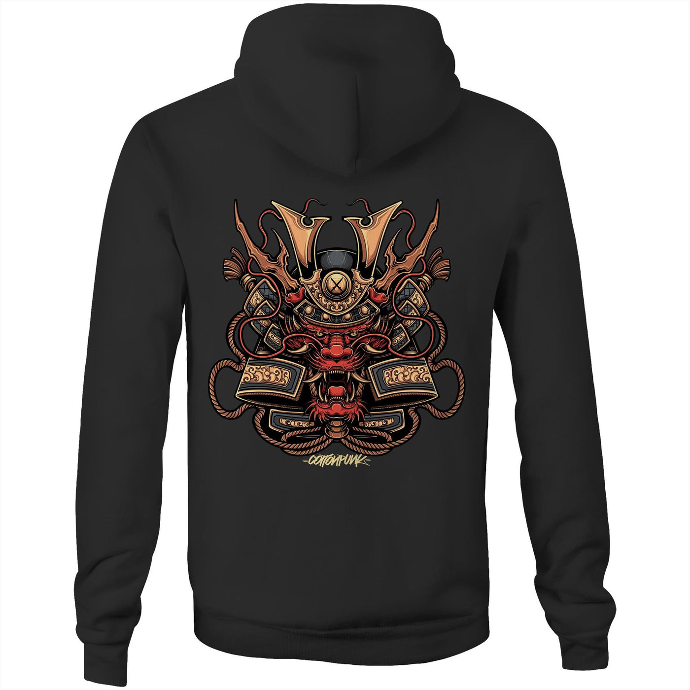 SPIRIT DRAGON - Mens Pocket Hoodie - BACK PRINT