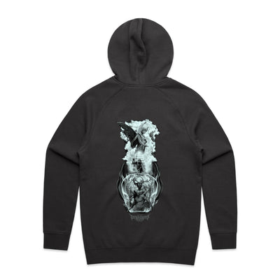 BETWEEN HEAVEN & HELL - Mens Pocket Hoodie - BACK PRINT