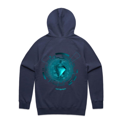 TRON III - Mens Pocket Hoodie - BACK PRINT