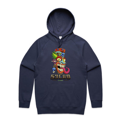 SYCHO - Mens Pocket Hoodie - FRONT PRINT