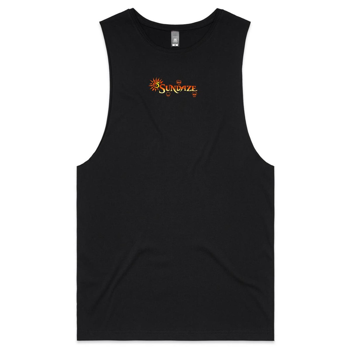 SUNDAZE (O) - Mens Sleeveless T-Shirt - BACK PRINT