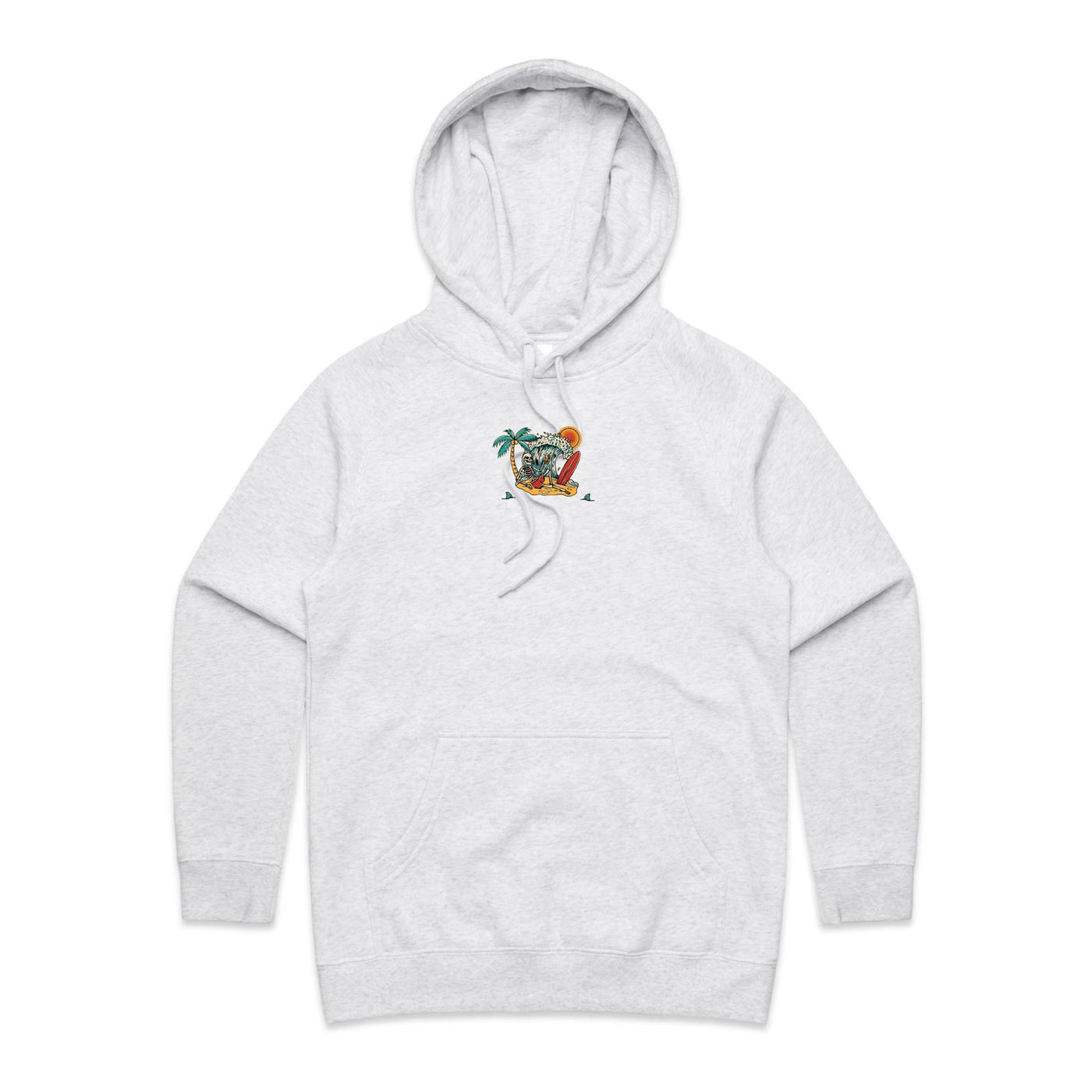 SHAKA (W) - Womens Pocket Hoodie - BACK PRINT