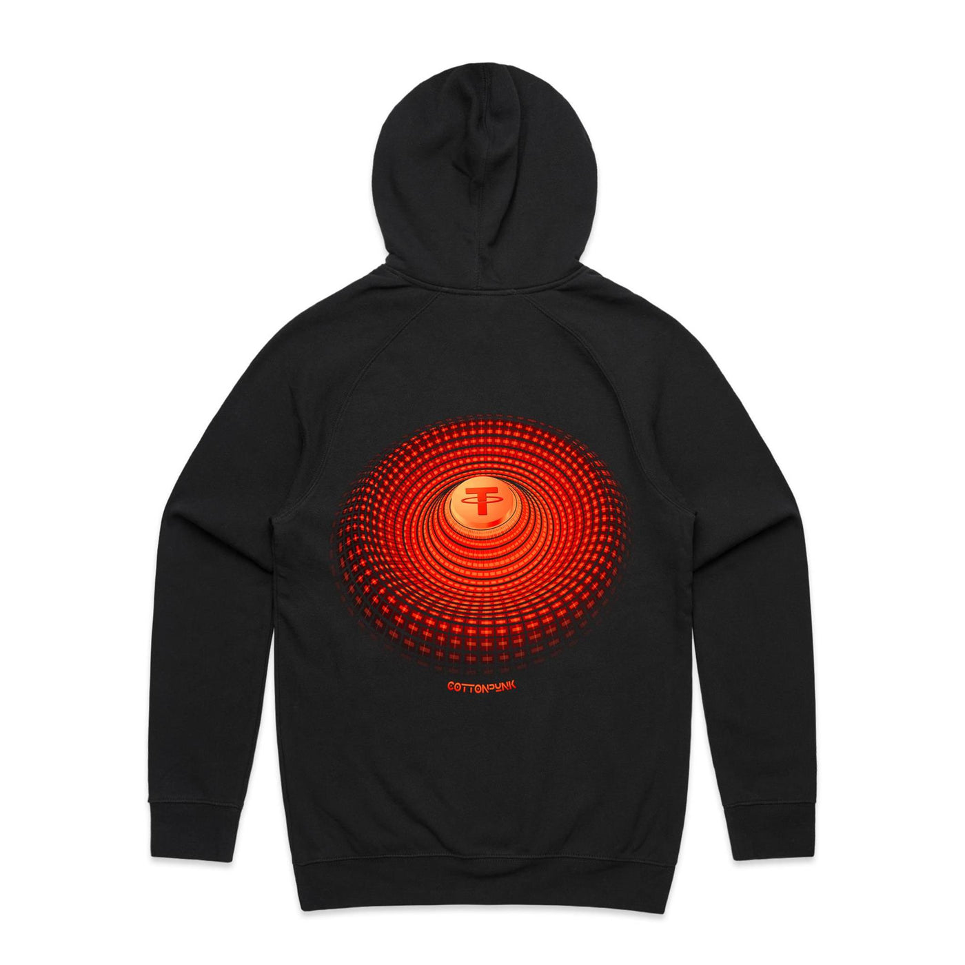 TETHER IV - Mens Pocket Hoodie - BACK PRINT