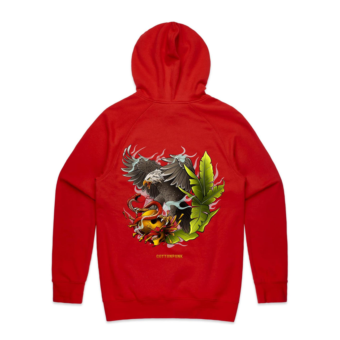 EAGLE - Mens Pocket Hoodie - BACK PRINT