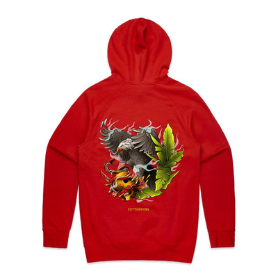 EAGLE - Mens Pocket Hoodie - BACK PRINT