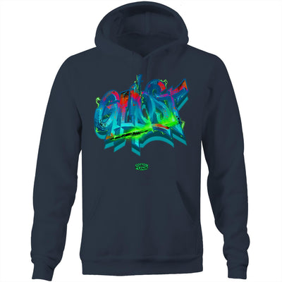 GHOST - Mens Pocket Hoodie - FRONT PRINT