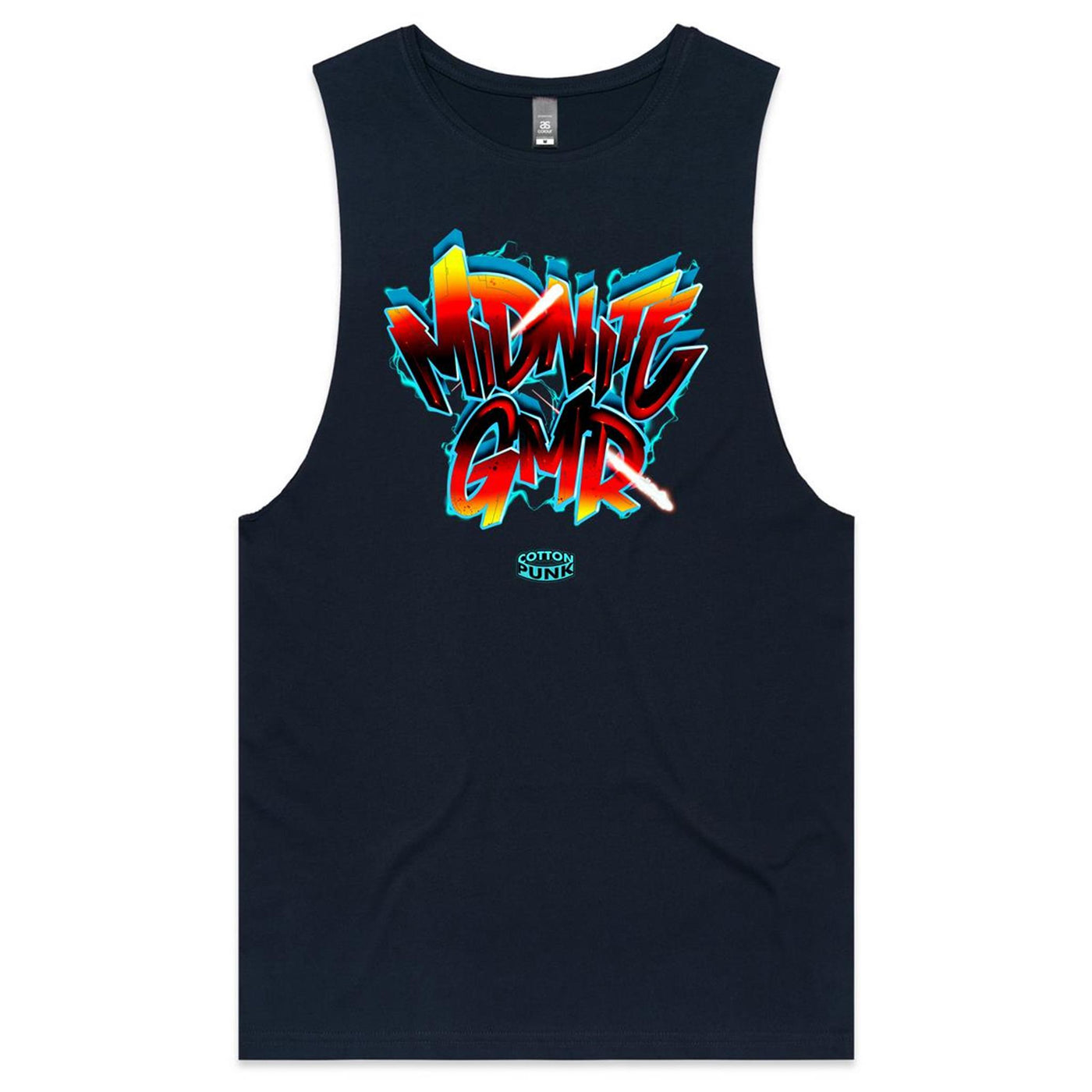 MIDNITE GMR - Mens Sleeveless T-Shirt - FRONT PRINT