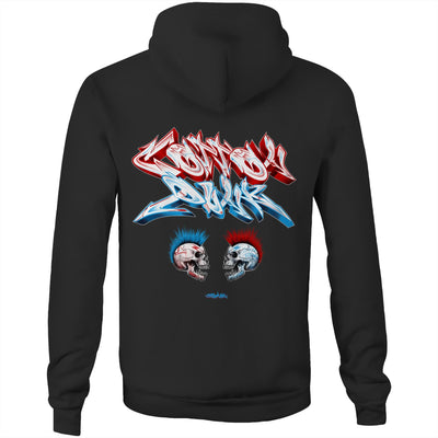 FACE 2 FACE - Mens Pocket Hoodie - BACK PRINT