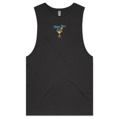 FOREVER HAPPY HOUR - Mens Sleeveless T-Shirt - BACK PRINT