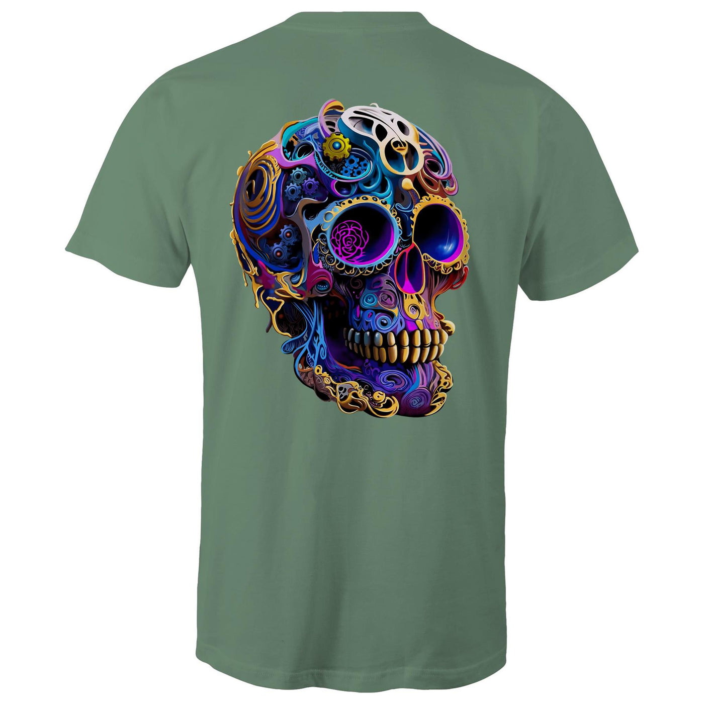 GEARS OF TIME - Mens T-Shirt - BACK PRINT