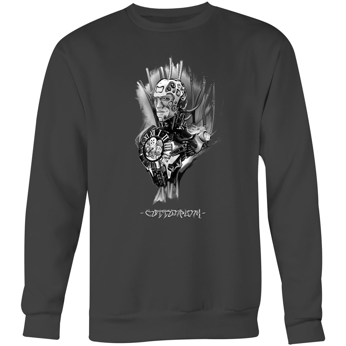 TIME MACHINE - Mens Sweatshirt - FRONT PRINT