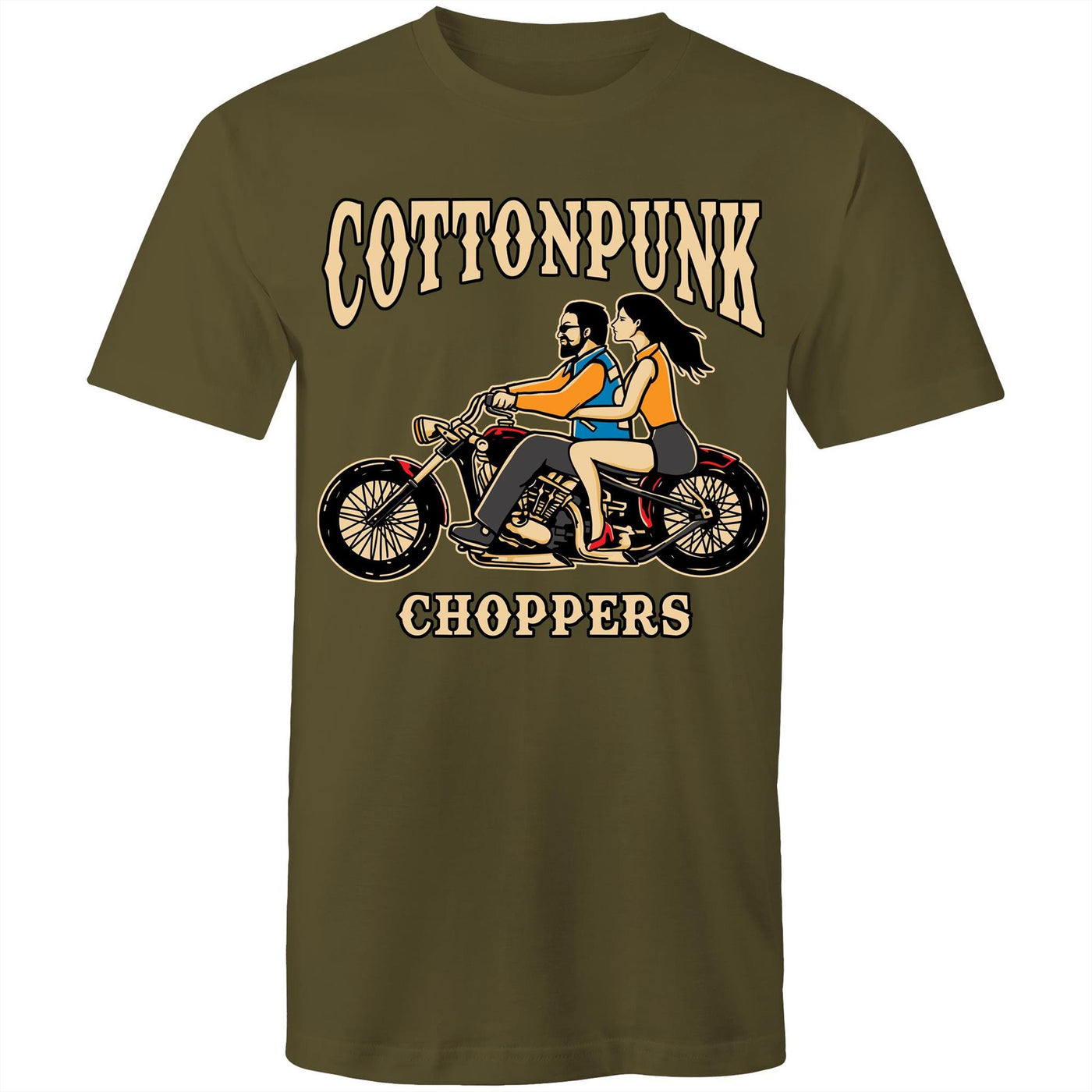 COTTONPUNK CHOPPERS - Mens T-Shirt - FRONT PRINT