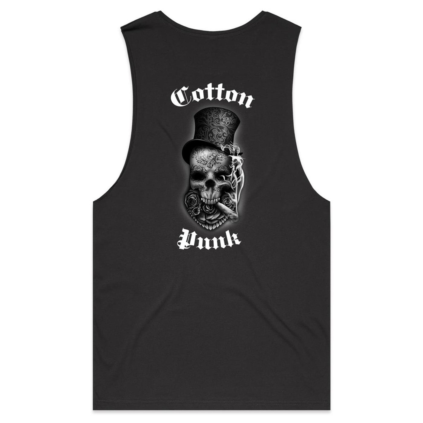 PLAY HARD - Mens Sleeveless T-Shirt - BACK PRINT