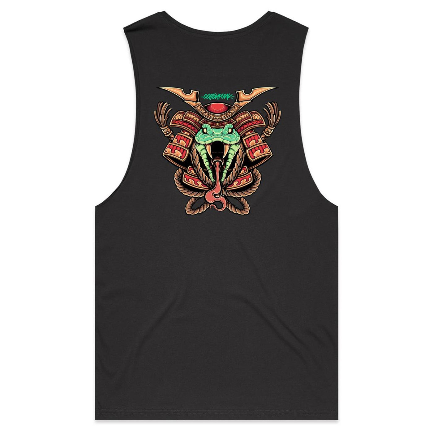 SPIRIT SNAKE - Mens Sleeveless T-Shirt - BACK PRINT