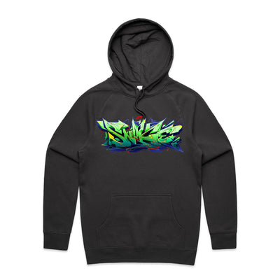 SNAKE (R) - Mens Pocket Hoodie - FRONT PRINT