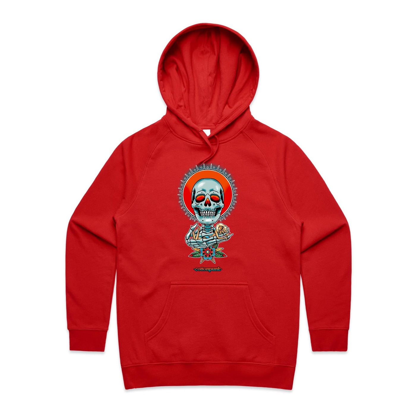 HAVE A NICE DEATH (W) - Womens Pocket Hoodie - FRONT PRINT