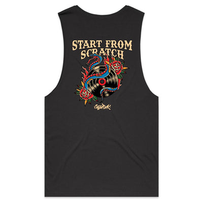 START FROM SCRATCH - Mens Sleeveless T-Shirt - BACK PRINT