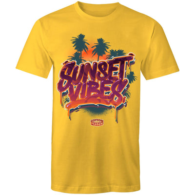 SUNSET VIBES - Mens T-Shirt - FRONT PRINT