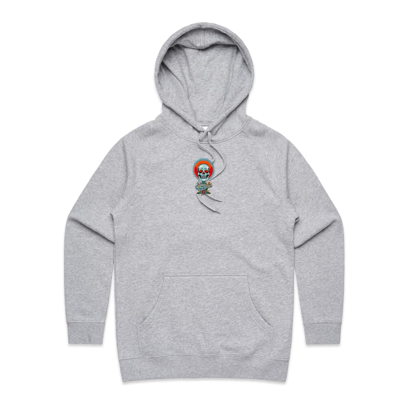 NEVER R.I.P (W) - Womens Pocket Hoodie - BACK PRINT