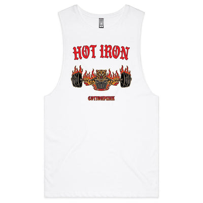 HOT IRON - Mens Sleeveless T-Shirt - FRONT PRINT