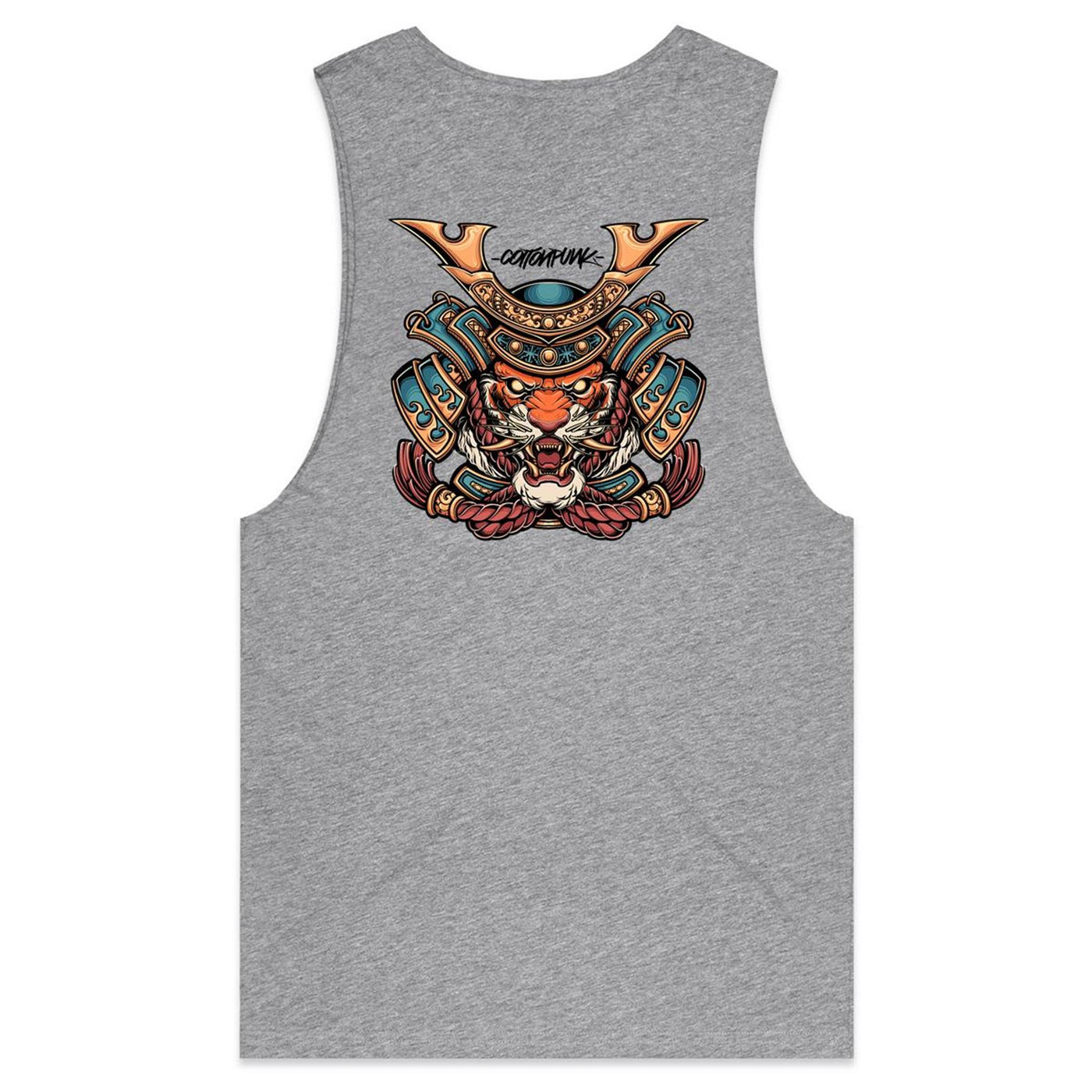 SPIRIT TIGER - Mens Sleeveless T-Shirt - BACK PRINT