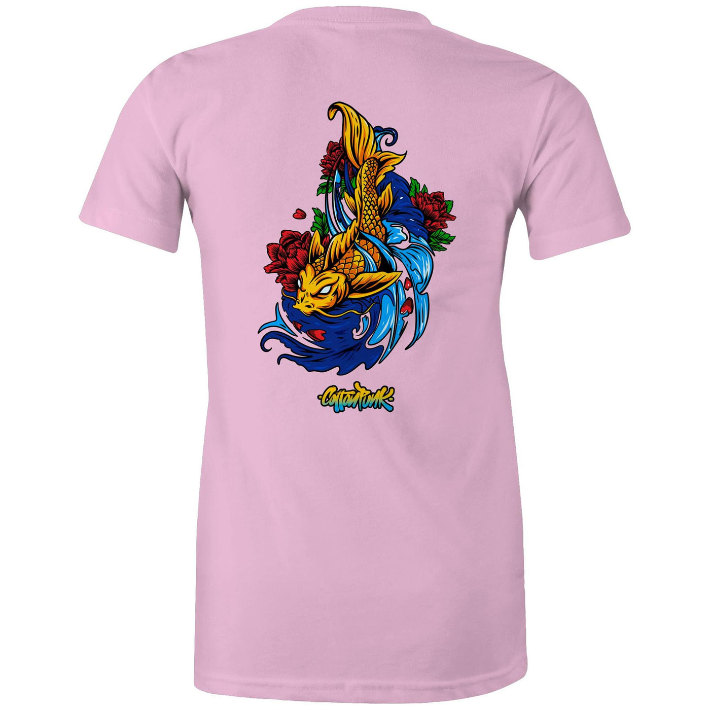 KOI (W) - Womens T-Shirt - BACK PRINT