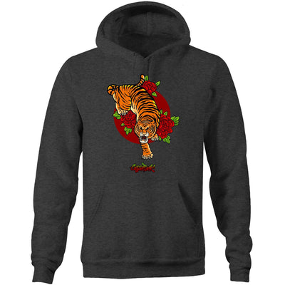 JUNGLE KING - Mens Pocket Hoodie - FRONT PRINT