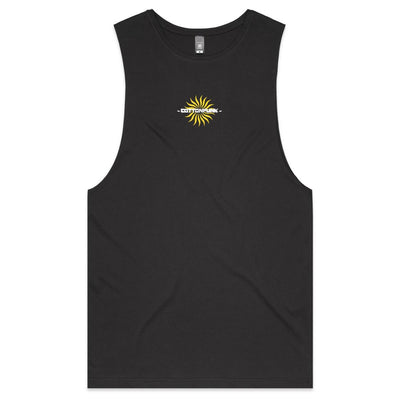 FOLLOW THE SUN - Mens Sleeveless T-Shirt - BACK PRINT