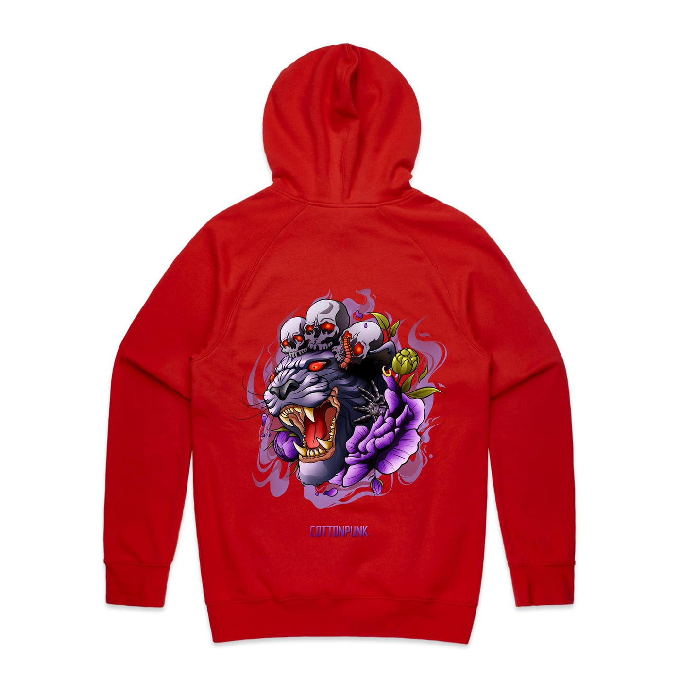 PANTHER - Mens Pocket Hoodie - BACK PRINT