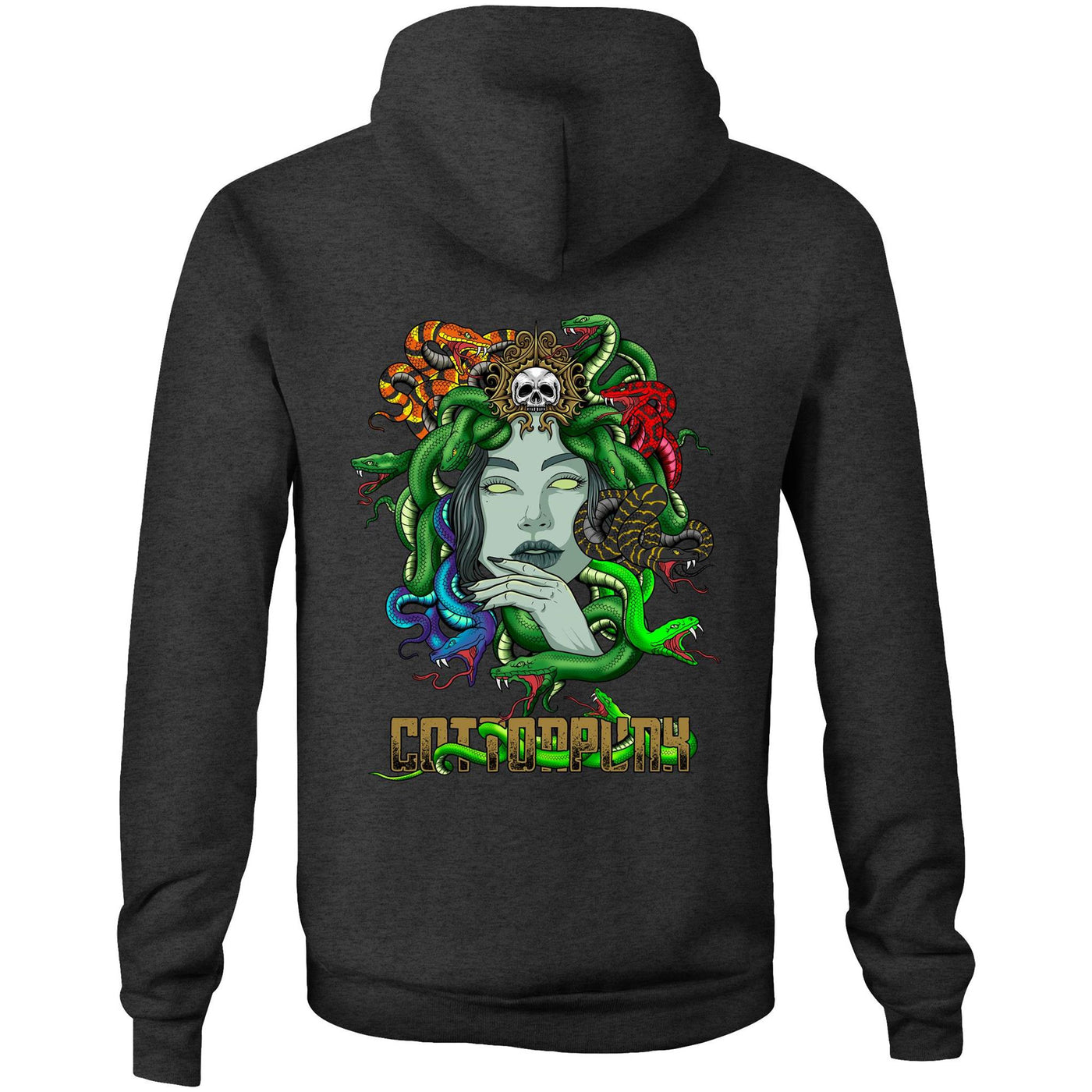 LOOK ME IN THE EYES - Mens Pocket Hoodie - BACK PRINT