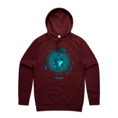 TRON III - Mens Pocket Hoodie - FRONT PRINT