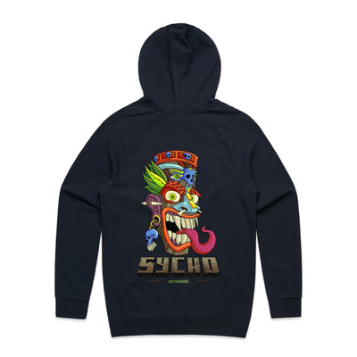 SYCHO - Mens Pocket Hoodie - BACK PRINT